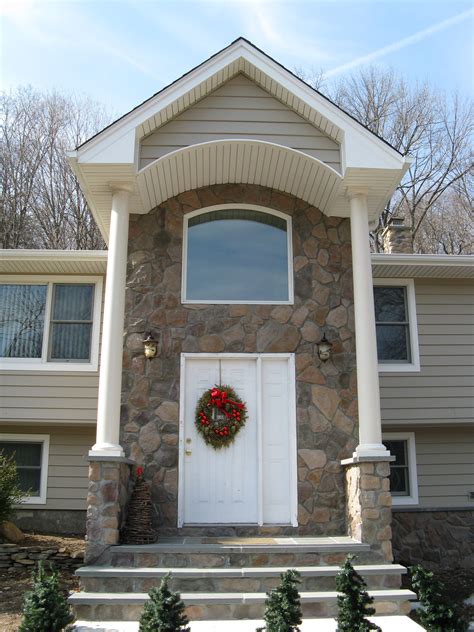 front entry portico remodeling projects   jersey design build
