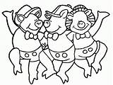 Pigs Wecoloringpage sketch template