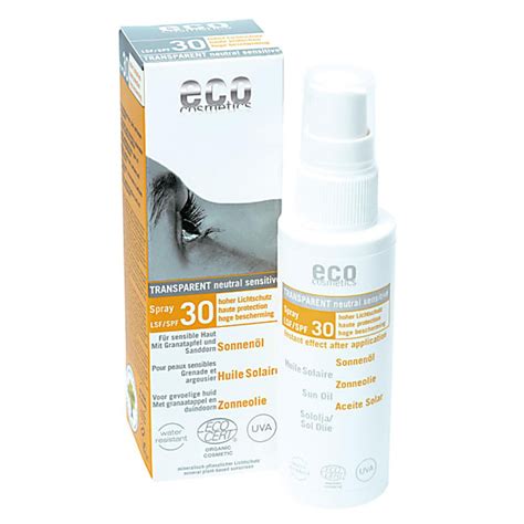 eco cosmetics zonnebrand olie spray spf  vergelijk prijzen