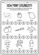 Kindergarten Syllable Worksheets Words Worksheet Print Syllables Worksheeto Via sketch template
