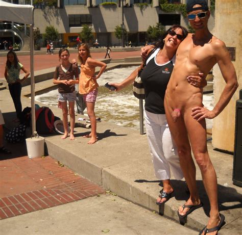 cfnm stripped naked in public