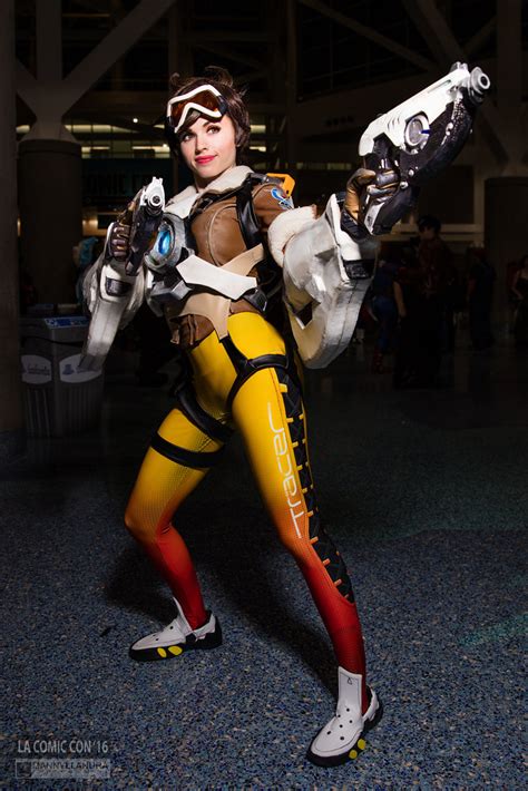 Tracer Overwatch Cosplay Amouranth La Comic Con 2016 Flickr