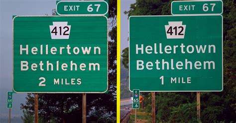 why the us has two different highway fonts vox