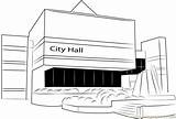 Hall Coloring City Brantford Pages Coloringpages101 Printable sketch template
