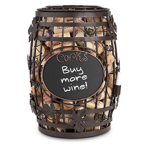 Chalkboard Barrel Wine Cork Holder Wine Cork Holder Wine Barrel