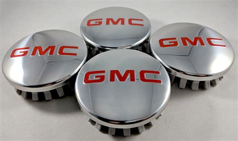 mm gmc chrome wheel center caps  side auto