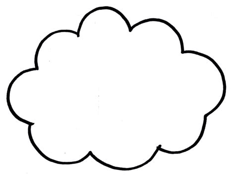 cloud outline image clipart