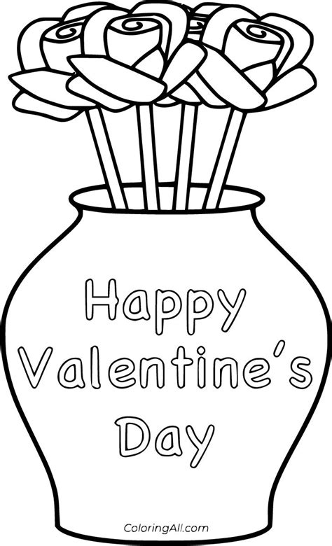 printable happy valentines day coloring pages  vector format