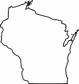 Wisconsin State Map Outline Vector Shape Pixabay Svg sketch template