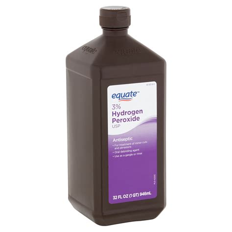 equate  hydrogen peroxide usp antiseptic  fl oz walmartcom