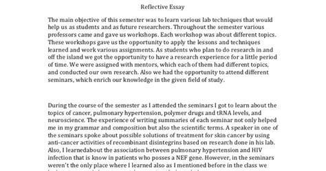 reflection paper   class   reflective essay