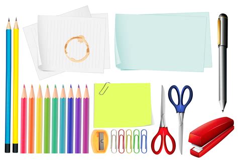 office stationary  vector art   downloads