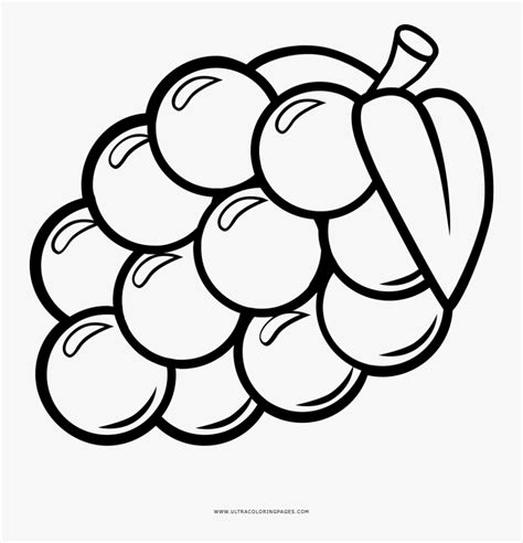 grapes coloring page clipart  coloring  transparent clipart coloring home
