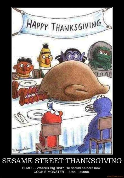 Sesame Street Thanksgiving Funny Thanksgiving Pictures