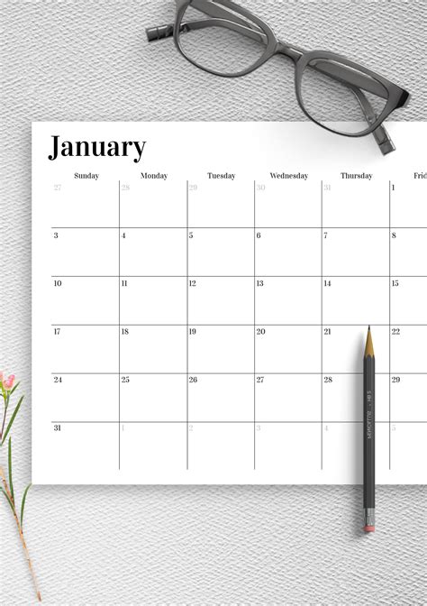 blank bill calendar printable colorful calendar template printable  blank yearly calendar