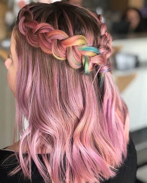 50 gorgeous rainbow hair color for girls fashion 2d