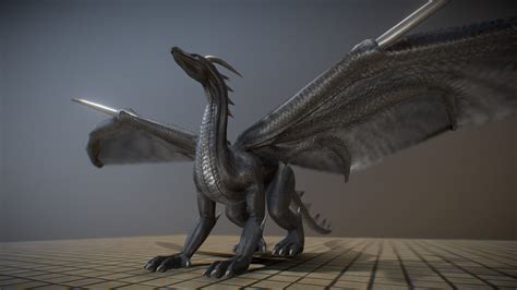 black dragon  idle animation    model  dhaupt atdennish fba