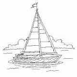 Sailboat Coloring Miscellaneous Back sketch template