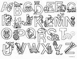 Alphabet Color Poster Coloring Abc Pages Letters Printable Classroom Sheets Animal Fun Book sketch template