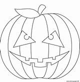 Pumpkin Coloring Scary Pages Printable sketch template