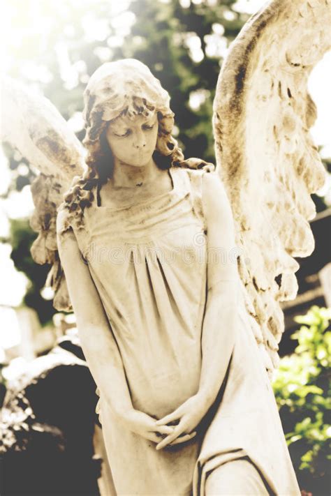 Female Angel Tombstone Stock Images Image 34574744