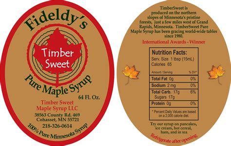 maple syrup labels quality labels  producers   sizes