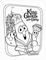 Veggietales Coloring Pages King George Tales Veggie Ducky Color Colouring Sheets Books Printable Vegetable Activity Bmp Popular Venom Kinggeorge Visit sketch template