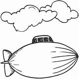 Airships sketch template