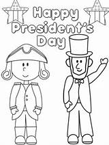 Presidents Coloring Pages Preschool Happy President Kindergarten Clipart Printable Kids Color Crafts Activities Printables Pre Book Print Election Cliparts American sketch template
