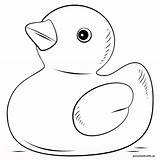 Duck Coloring Rubber Drawing Pages Draw Step Printable Kids Supercoloring Sheets Tutorials Sketch Paper Cartoon Colouring Preschool Line Choose Board sketch template