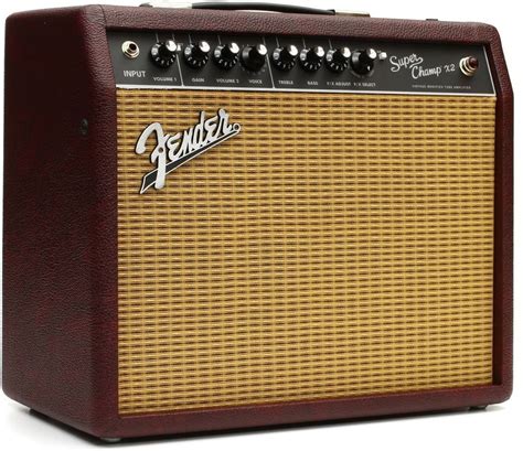 fender limited edition super champ  combo amp wine red fender fender esquire home
