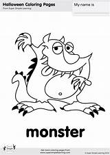 Monster Coloring Super Simple sketch template