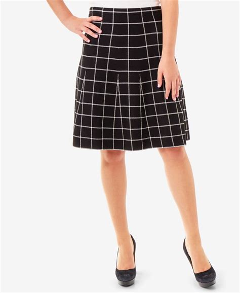 ny collection jacquard plaid skirt and reviews skirts women macy s
