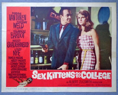 sex kittens go to college lobby card movie poster 1960