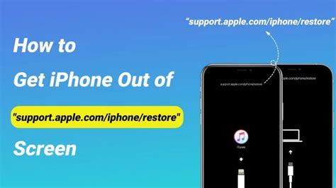 ways  fix iphone supportapplecomiphonerestore screen