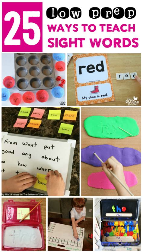 25 Sight Word Activities That You Can Set Up In Minutes