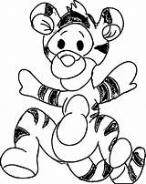 Tigger Coloring Baby Sketch Wecoloringpage Pages Paintingvalley sketch template