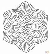 Celtic Knotwork Supercoloring sketch template