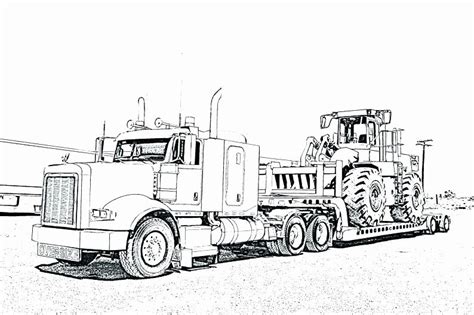 freightliner truck pages coloring pages