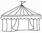 Tent Clipart Carnival Circus Outline Clip Coloring Drawing Easy Theme Template Crafts Pages Tents Hands Cre8tive Kids Drawings Cliparts Classroom sketch template