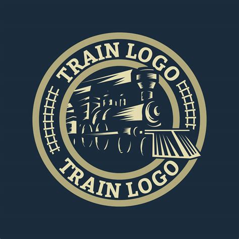 locomotive logo  vector art  vecteezy