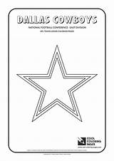 Coloring Cowboys Nfl Pages Dallas Logos Teams Cool Football Chair Sheets American Print Team Objects Logo Printable Colouring Book Clubs sketch template