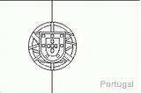 Bandeira Portugal Crwflags sketch template
