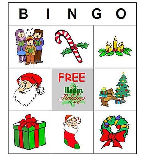 printable christmas bingo games   family