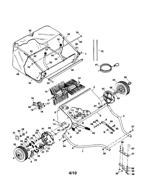sweeper lawn sweeper parts