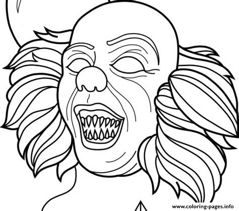 tekening killer clown coloring page clown coloring pages my xxx hot girl