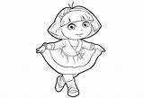Dora Danseuse Ancenscp sketch template