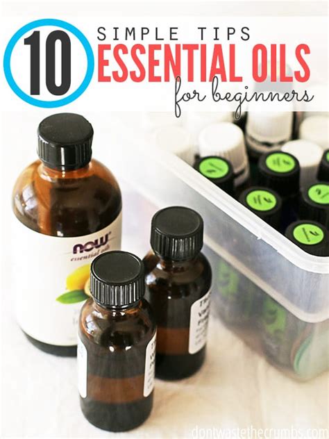 10 essential oil tips for beginners