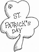 Shamrock Patricks Bestcoloringpagesforkids Patrick sketch template