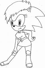 Sonic Coloring Pages Sonia Hedgehog Underground Color Kids Printable Deviantart sketch template